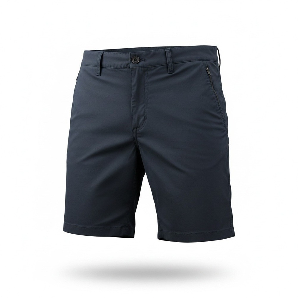 Rag & Bone Navy Blue Mens Chino Shorts Cotton Nylon Stretch 36 Flat Front Casual